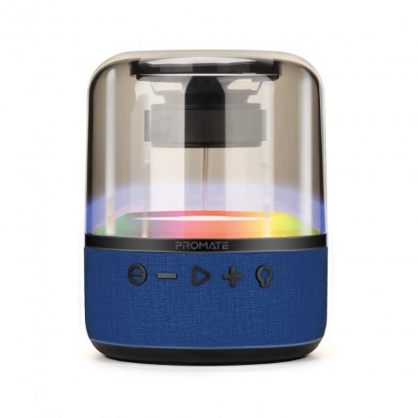 Promate Glitz-L LumiSound 360° Surround Sound Speaker Blue