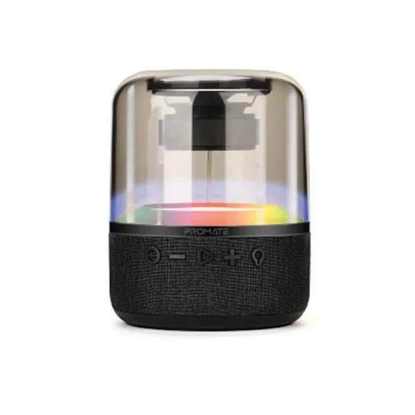 Promate Glitz-L LumiSound 360° Surround Sound Speaker Black