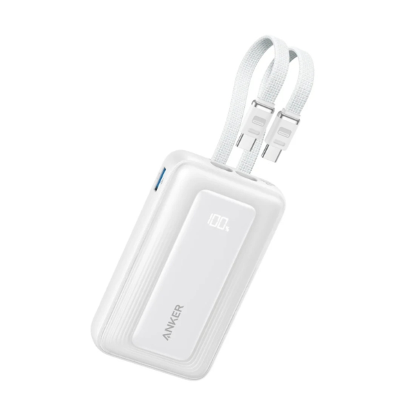 Anker Zolo Power Bank (10K, 35W, Built-in Dual USB-C Cables)