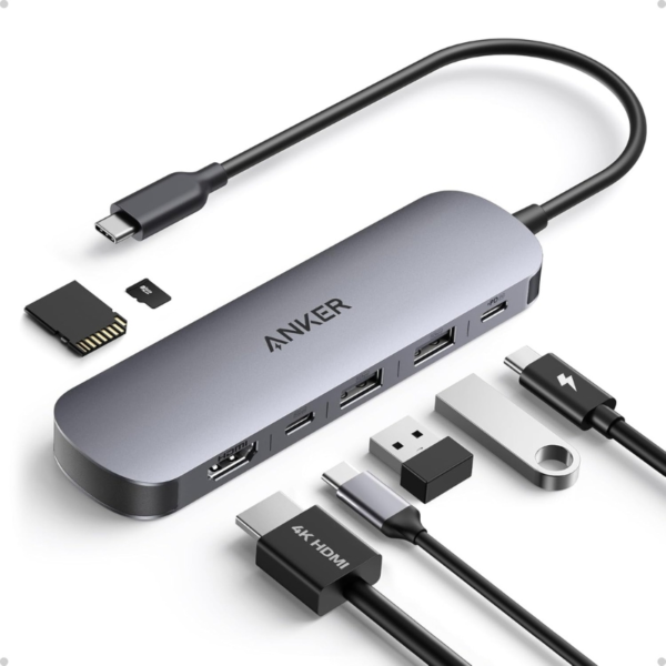 Anker USB-C Hub 7-in-1 Multi-Port USB Adapter for Laptops