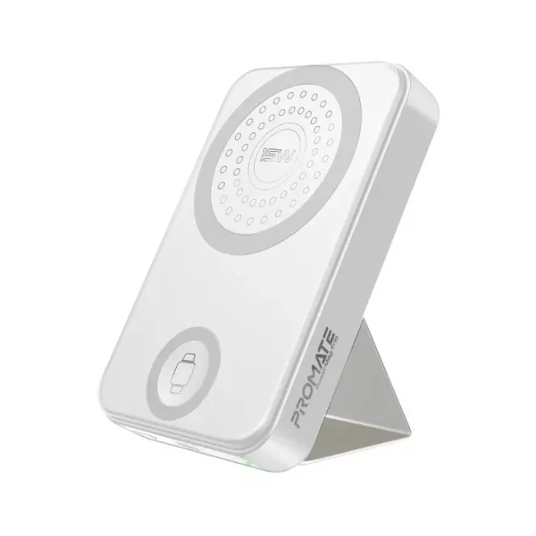SuperCharge MagSafe Compatible & Apple Watch Wireless Charging Power Bank white
